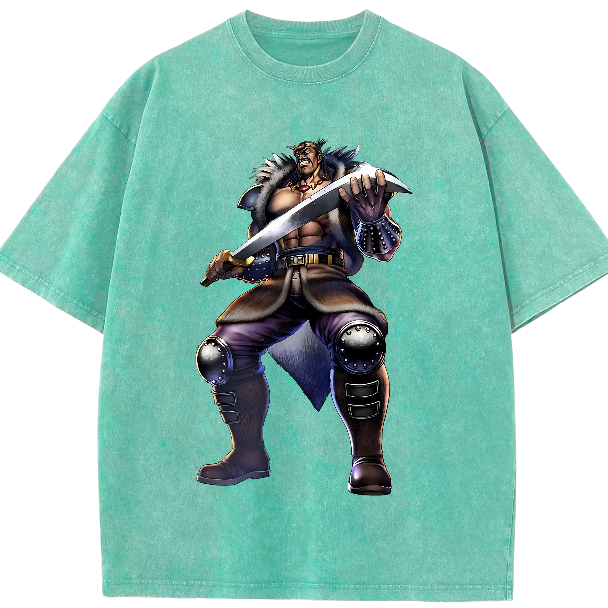 （画像用） 北斗の拳 Fist of the North Star 綿100% ヴィンテージ風 半袖Tシャツ（フロントプリント）